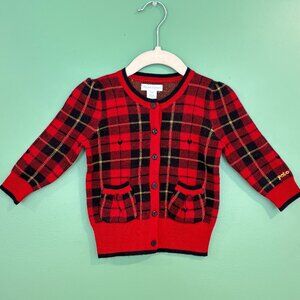 Ralph Lauren Baby Wool Plaid Cardigan